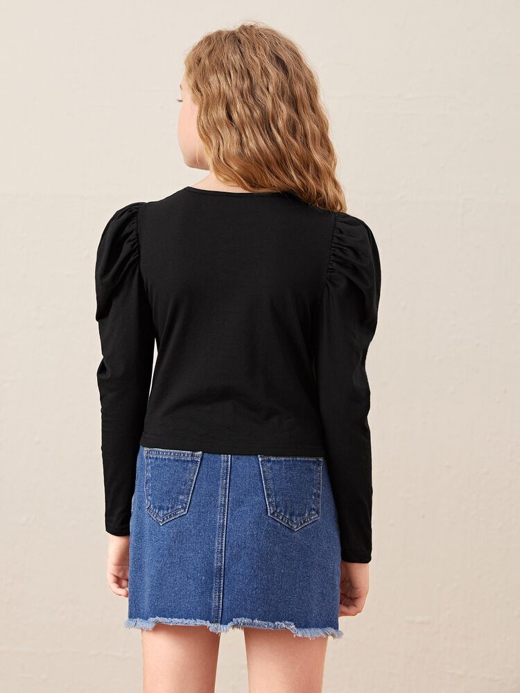 Tops con gái Tim Giải trí - màu đen - Xem 2