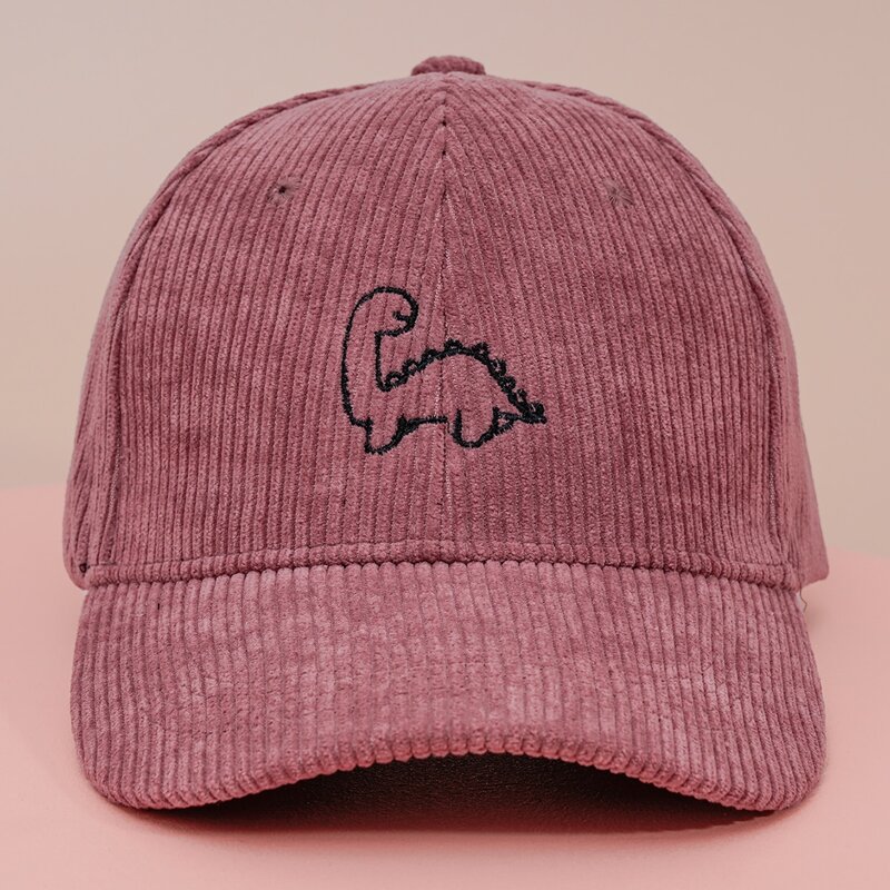 

Guys Cartoon Embroidered Baseball Cap, Pink