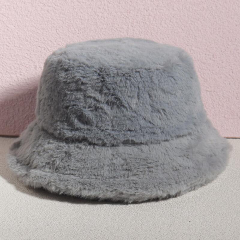 

Fuzzy Bucket Hat, Grey