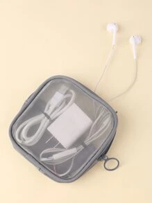 Mesh Square Makeup Bag