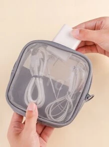 Mesh Square Makeup Bag