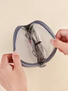 Mesh Square Makeup Bag