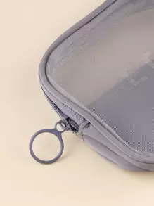 Mesh Square Makeup Bag