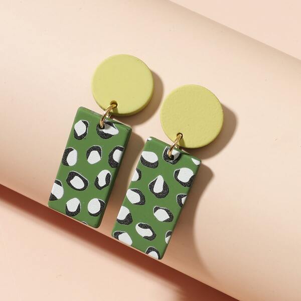 

Geo Decor Drop Earrings, Multicolor