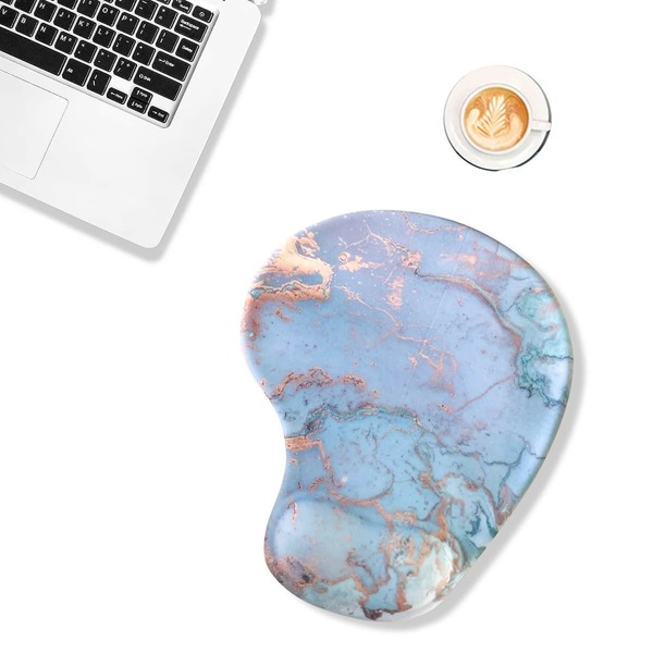 

Marble Pattern Mouse Pad, Blue