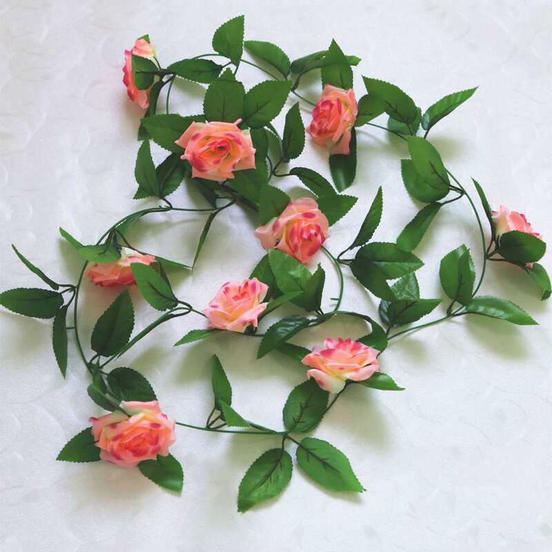 

1pc Artificial Rattan With Flower, Multicolor