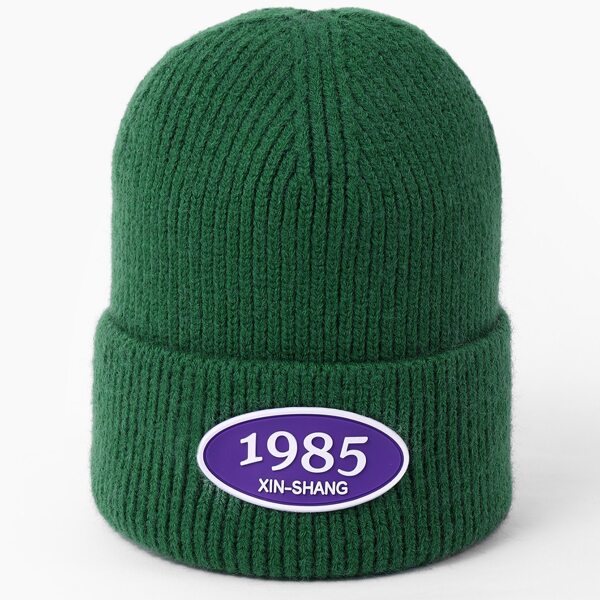

Knit Cuff Beanie, Green