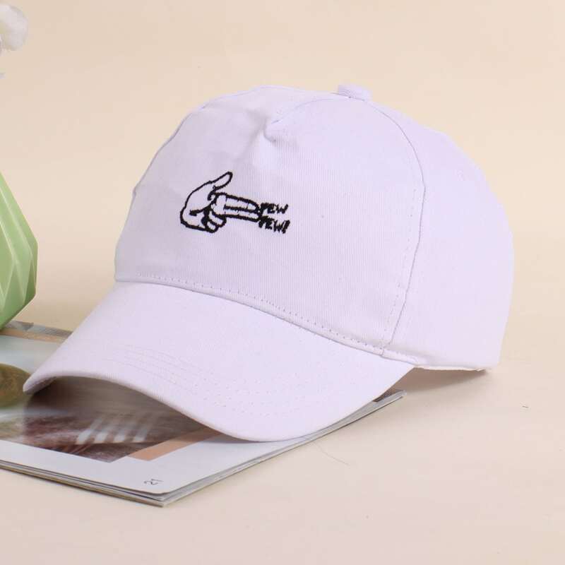 

Graphic Embroidery Baseball Cap, White
