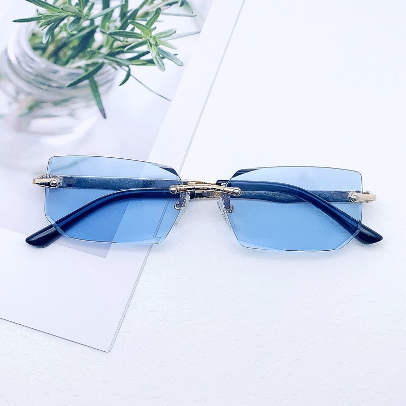 

Rimless Tinted Lens Sunglasses