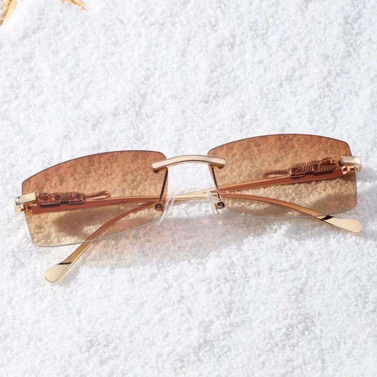 

Rimless Tinted Lens Sunglasses