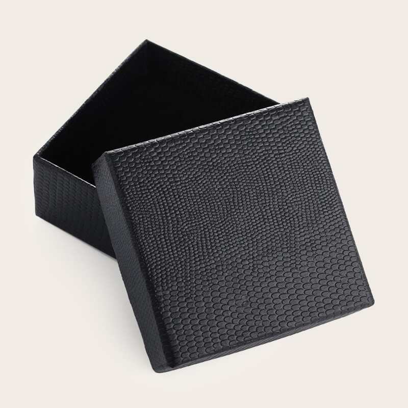 

1pc Plain Storage Box, Black