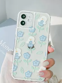 Funda para móvil con estampado floral & pato - Multicolor - Ver 2