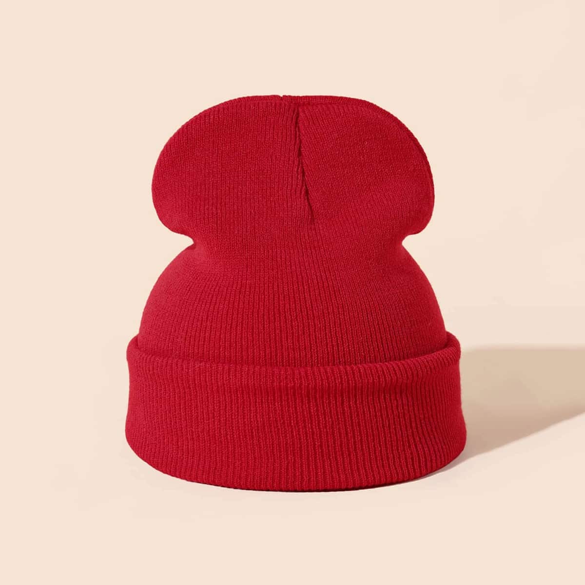 

Solid Knit Hat, Red