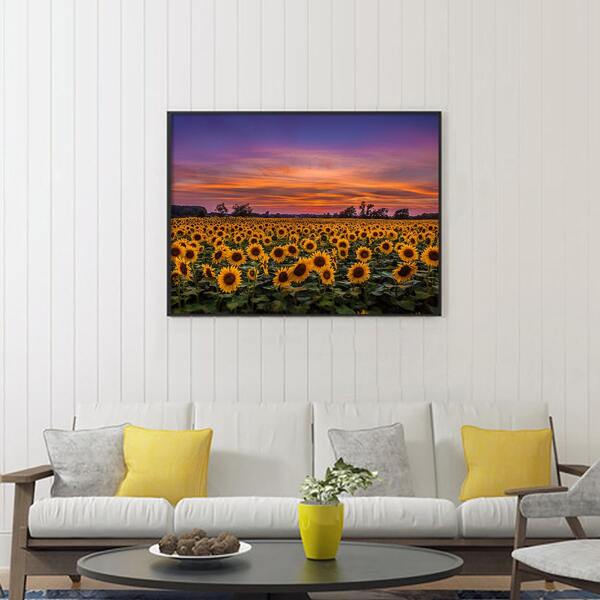 

Sunflower Print DIY Diamond Unframed Painting, Multicolor