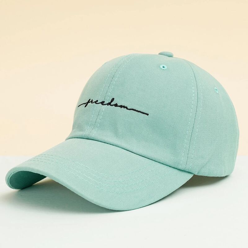 

Guys Graphic Embroidery Baseball Cap, Green