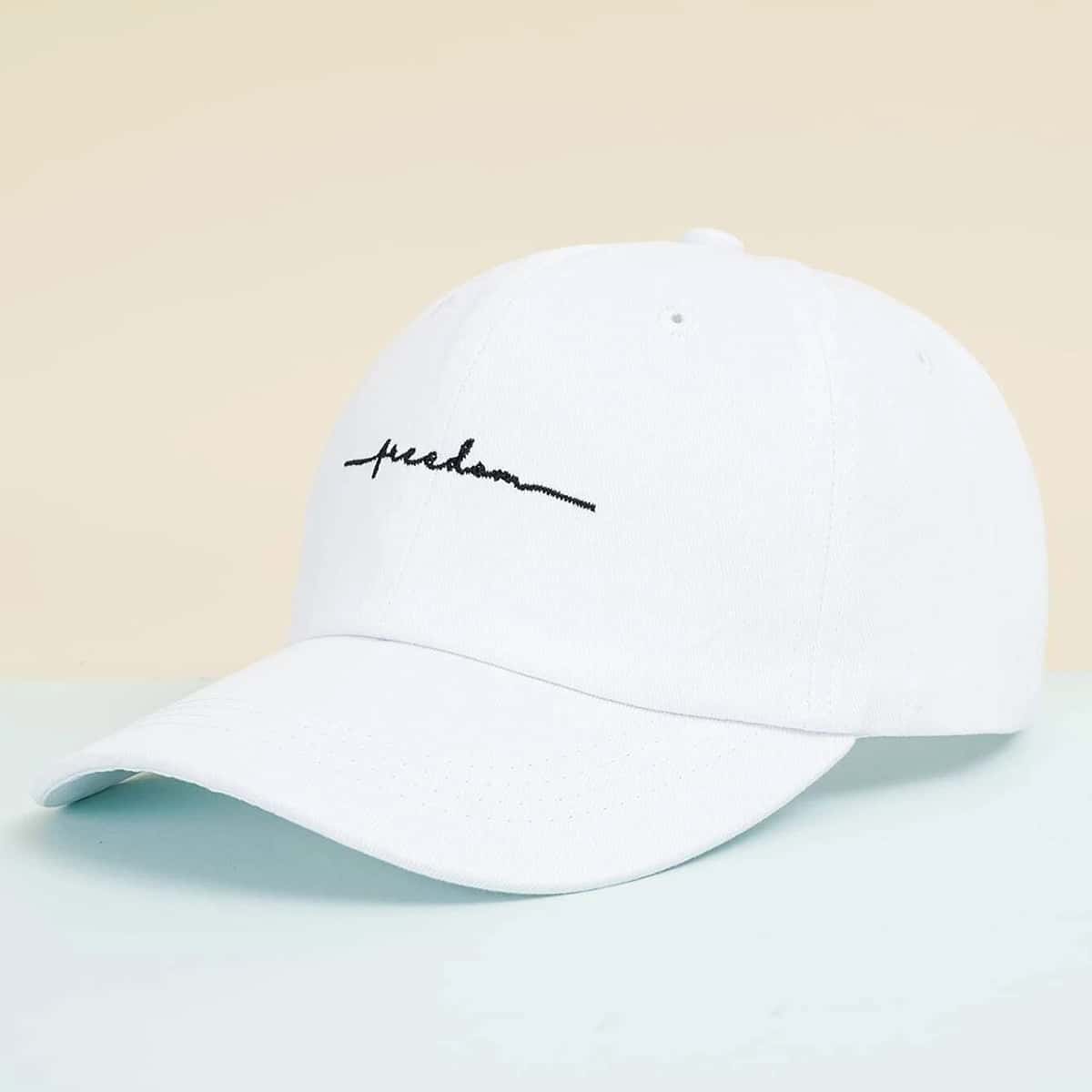 

Guys Graphic Embroidery Baseball Cap, White