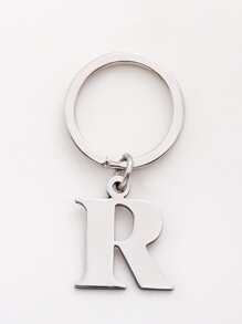 Móc khóa chữ quyến rũ thông thường - Bạc - Xem 2