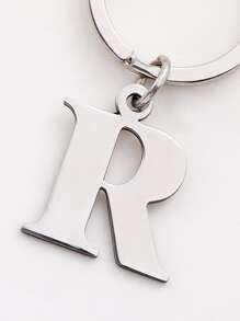 Móc khóa chữ quyến rũ thông thường - Bạc - Xem 3