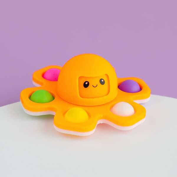 

Octopus Shaped Push Pop Bubble, Multicolor