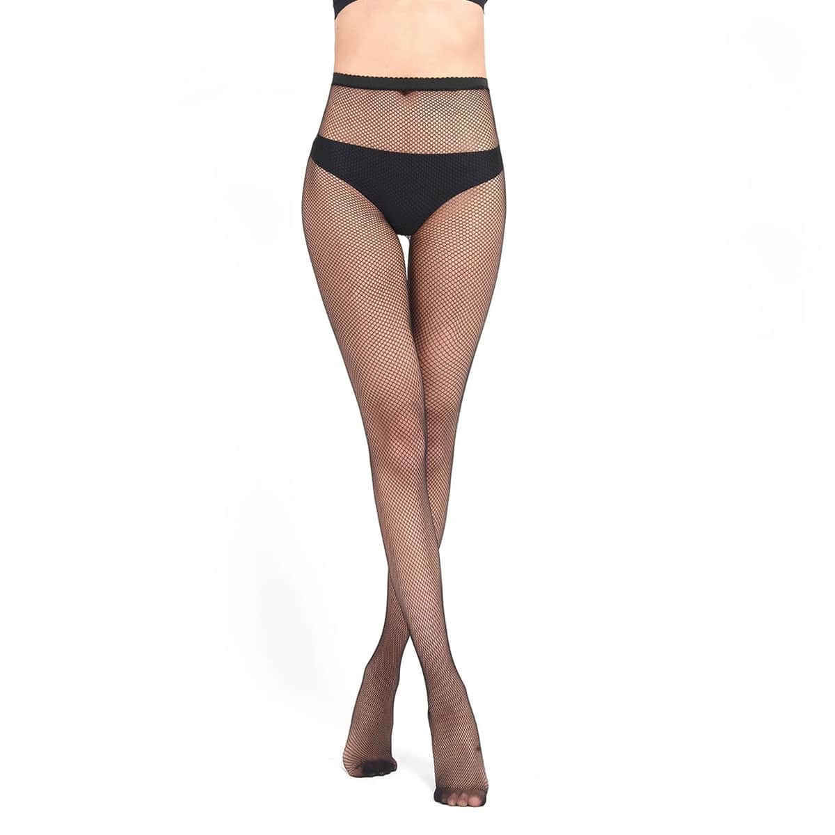 

Solid Fishnet Socks, Black
