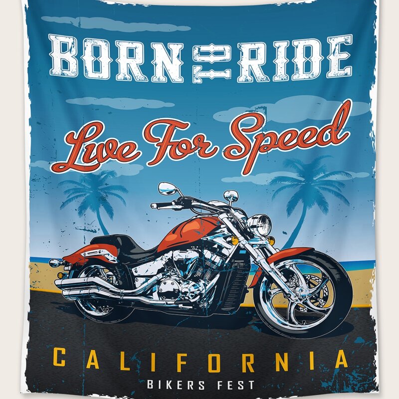 

Locomotive Print Tapestry, Multicolor