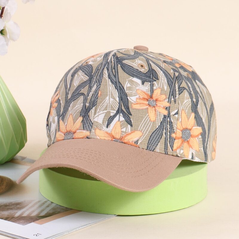 

Floral Print Baseball Cap, Multicolor