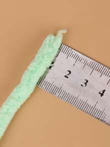 1 Skein Solid Color Braided Yarn - Green - View 3