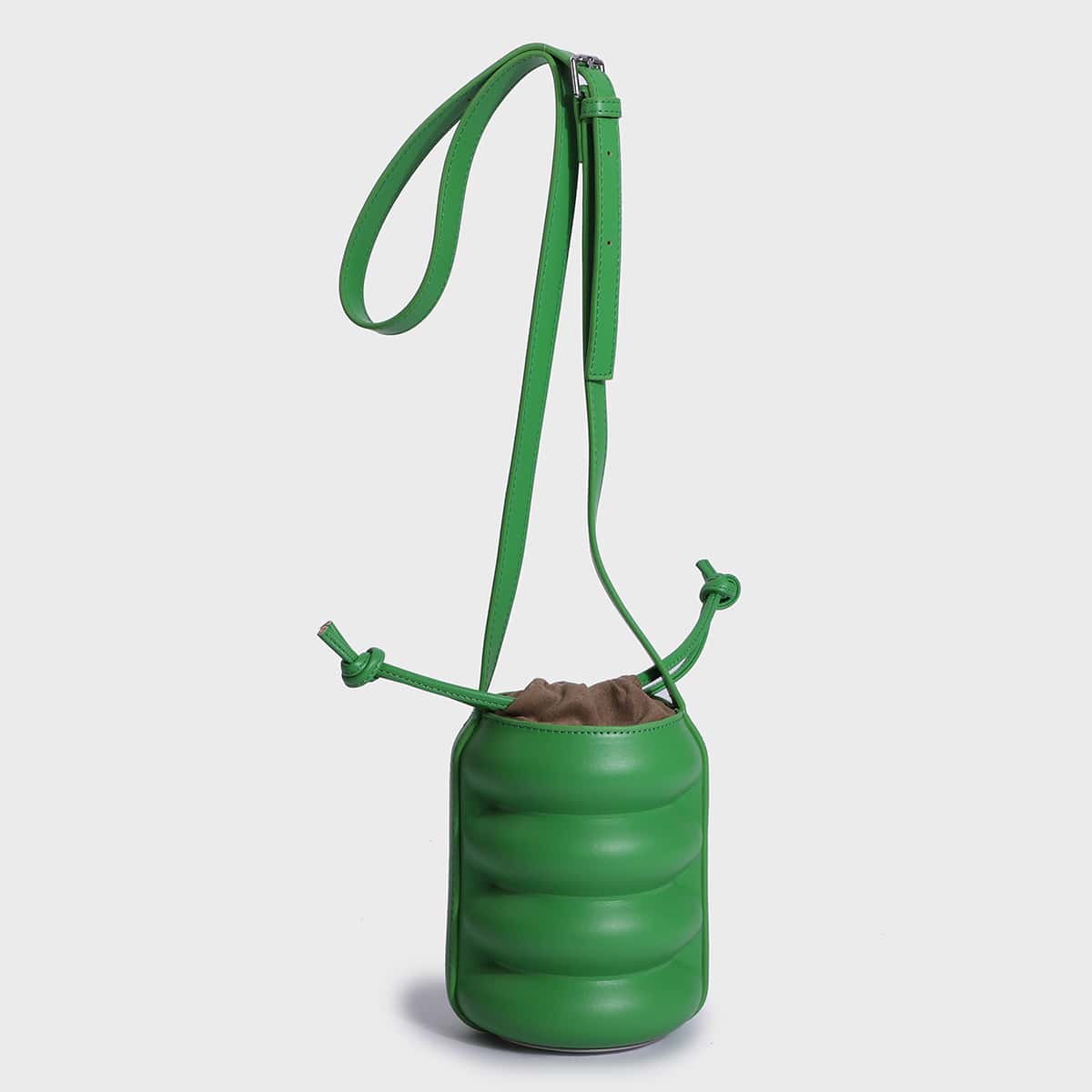 

Drawstring Design Crossbody Bucket Bag, Green