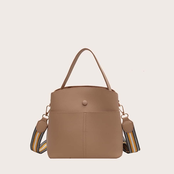

Minimalist Bucket Bag, Khaki
