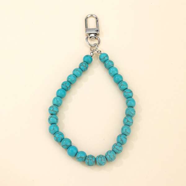 

Beaded Bag Charm, Green