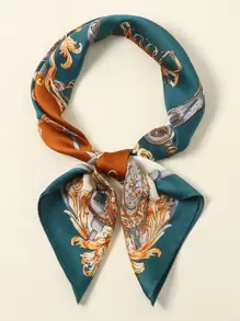 1 Miếng Đơn giản In 70s Hình vuông Khăn quàng cổ , Mới Mùa Xuân , Của phụ nữ Linh hoạt Phụ kiện Đối với Eo , Cái túi , Cái cổ , Đầu - Nhiều màu - Xem 1