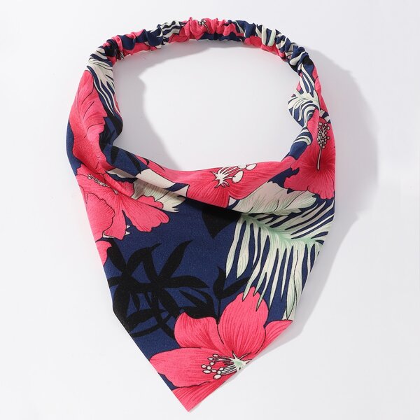 

Flower Print Hair Band, Multicolor
