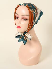 1 Miếng Đơn giản In 70s Hình vuông Khăn quàng cổ , Mới Mùa Xuân , Của phụ nữ Linh hoạt Phụ kiện Đối với Eo , Cái túi , Cái cổ , Đầu - Nhiều màu - Xem 3