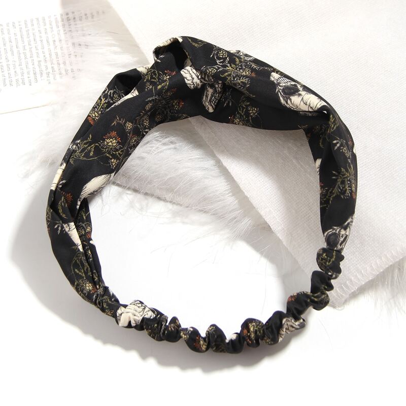 

Skull Print Hair Band, Multicolor