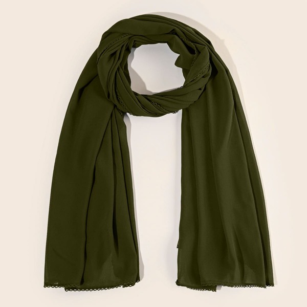 

Simple Plain Scarf, Army green