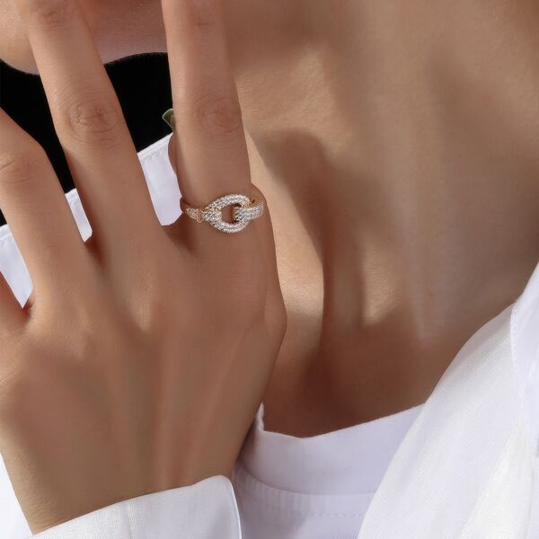 

Zircon Decor Ring, Gold