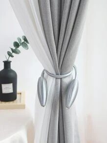 1入組扭結窗簾掛鉤 - 灰色 - 查看 5