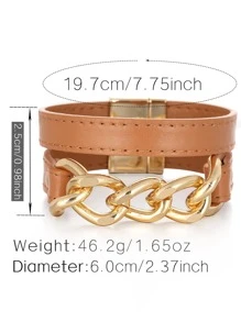 Chuỗi trang trí vòng tay - màu nâu - Xem 4