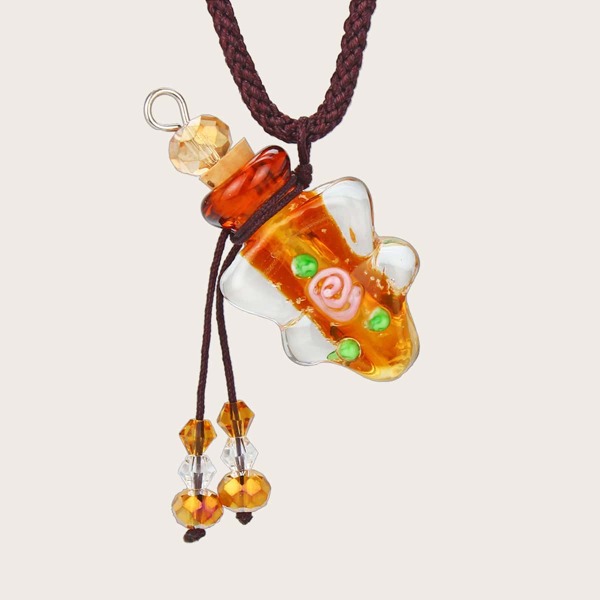 

Bottle Charm Necklace, Multicolor
