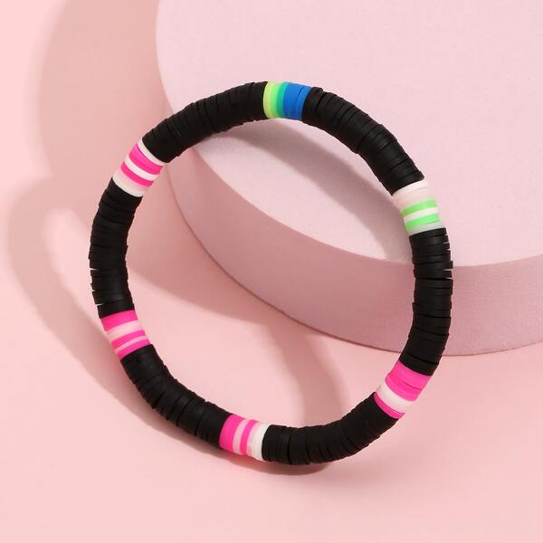 

Color Block Bracelet, Black
