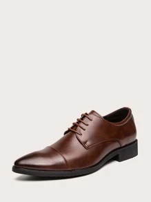男士尖頭牛津鞋