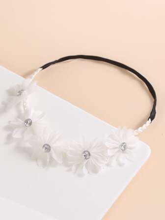 女孩織物花裝飾髮箍