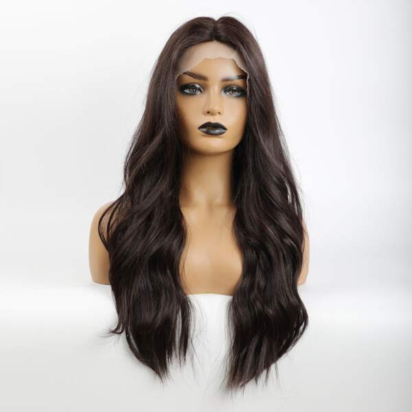 

Natural Long Curly Wig, Brown