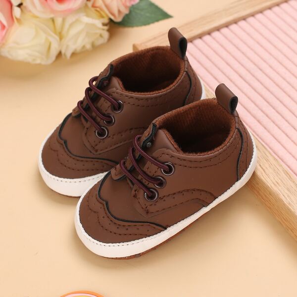 

Baby Minimalist Lace Up Front Sneakers, Brown
