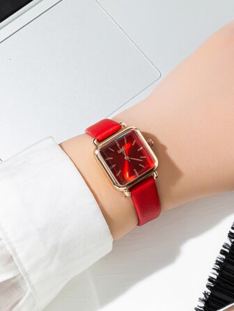 DISU Square Pointer Quartz Watch As A Gift For Students Returning To School