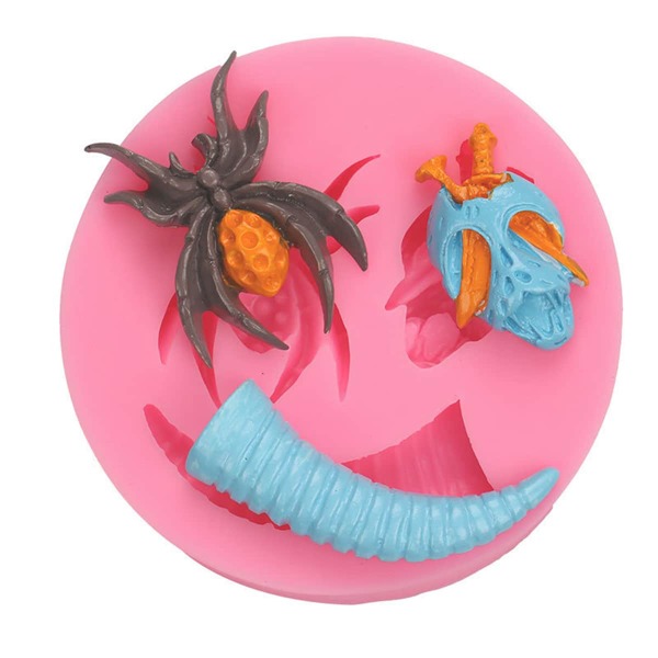 

Halloween Pattern Silicone Mold, Pink