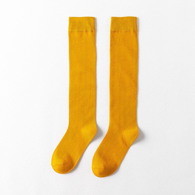 

Solid Over The Calf Socks, Yellow