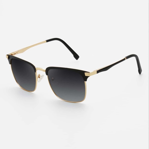 

Men Metal Frame Sunglasses, Ombre