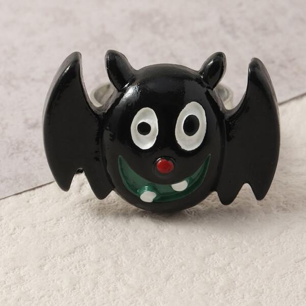

Girls Halloween Bat Decor Ring, Multicolor