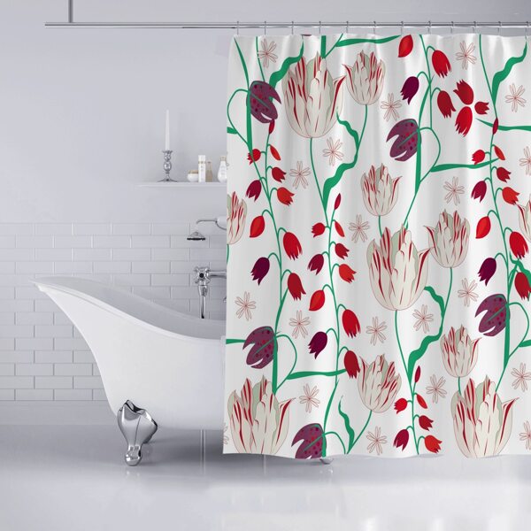 

Flower Print Shower Curtain, Multicolor